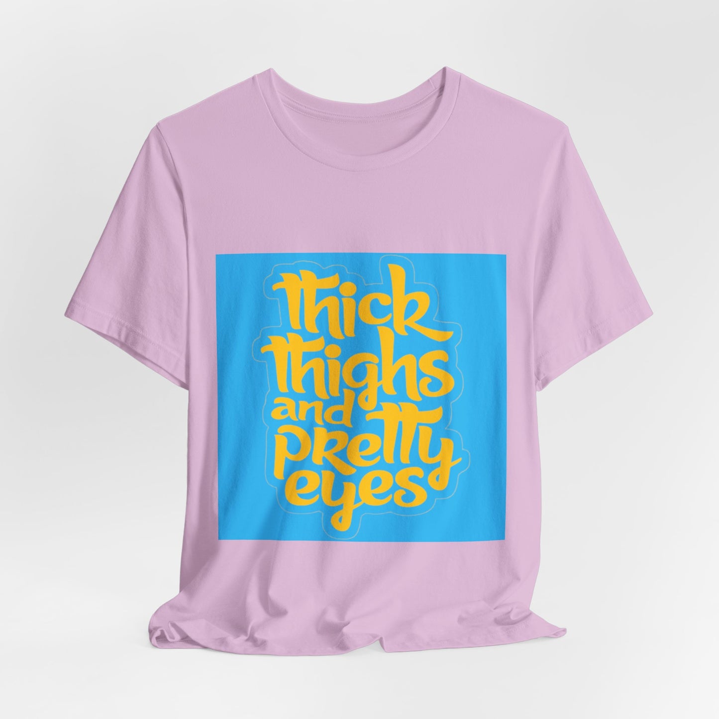 Thick Thighs T-Shirt, Unisex Jersey Tee, Fun Graphic Tee, Everyday Casual Wear, Gift for Friends, Body Positivity Shirt
