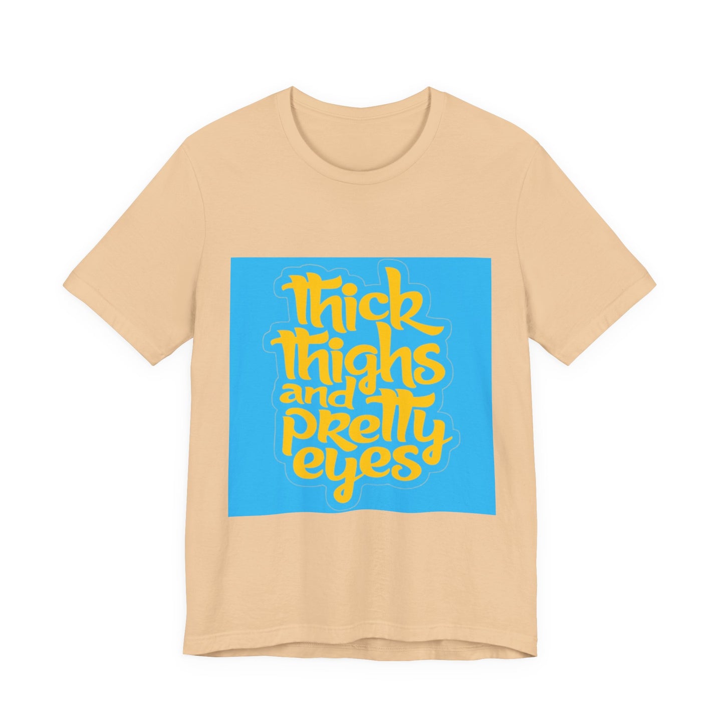 Thick Thighs T-Shirt, Unisex Jersey Tee, Fun Graphic Tee, Everyday Casual Wear, Gift for Friends, Body Positivity Shirt