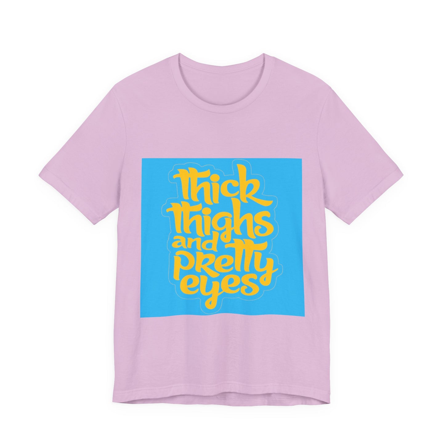 Thick Thighs T-Shirt, Unisex Jersey Tee, Fun Graphic Tee, Everyday Casual Wear, Gift for Friends, Body Positivity Shirt