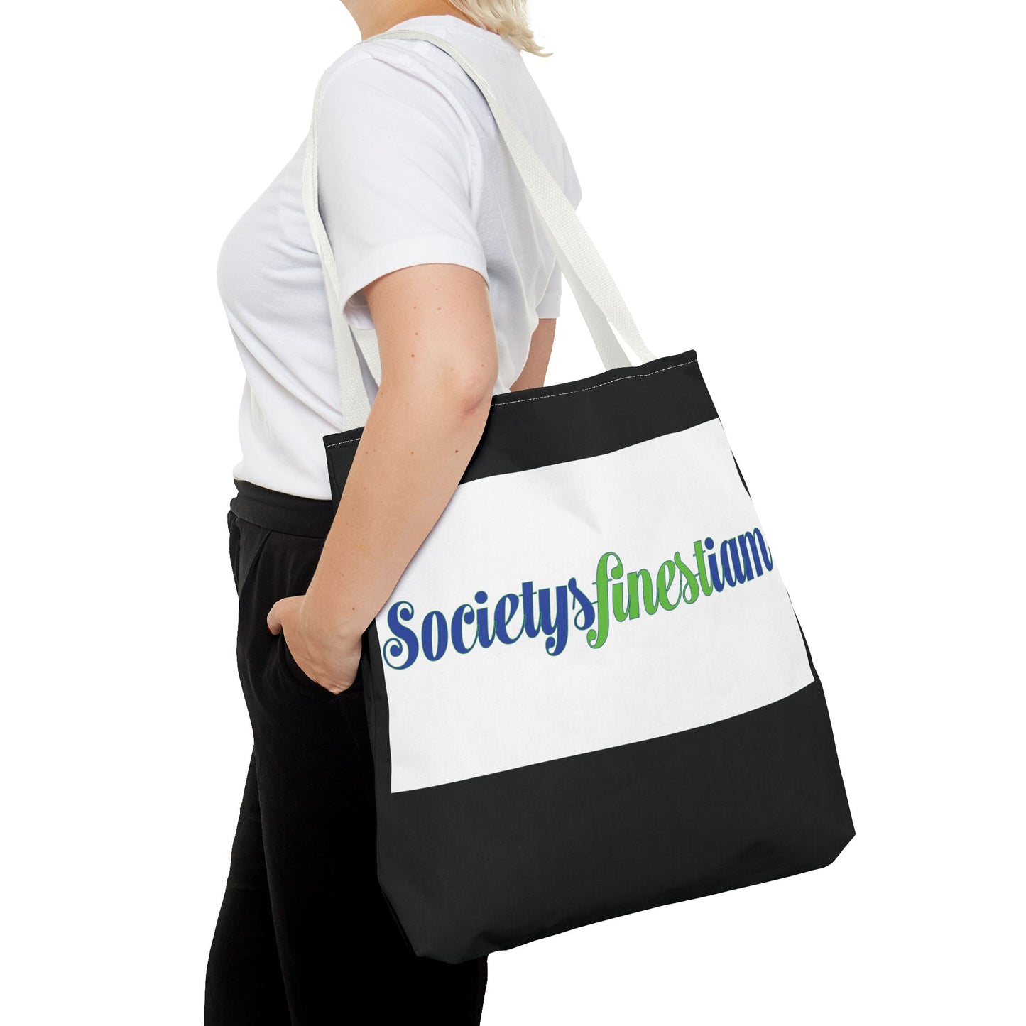 Society's Finest Tote Bag, Stylish Carryall, Eco-Friendly Shopping Bag, Gift for Her, Beach Tote, Personalized Everyday Bag