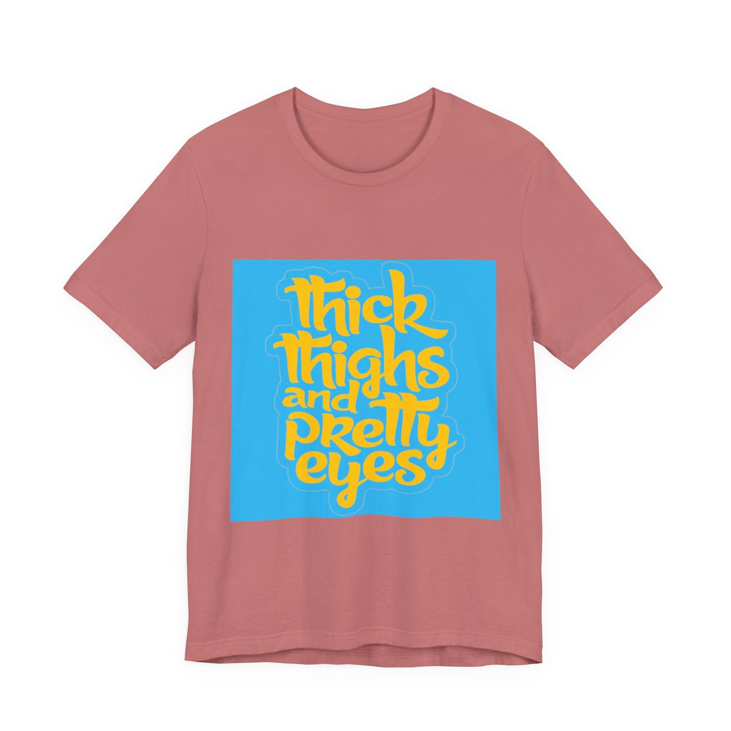 Thick Thighs T-Shirt, Unisex Jersey Tee, Fun Graphic Tee, Everyday Casual Wear, Gift for Friends, Body Positivity Shirt