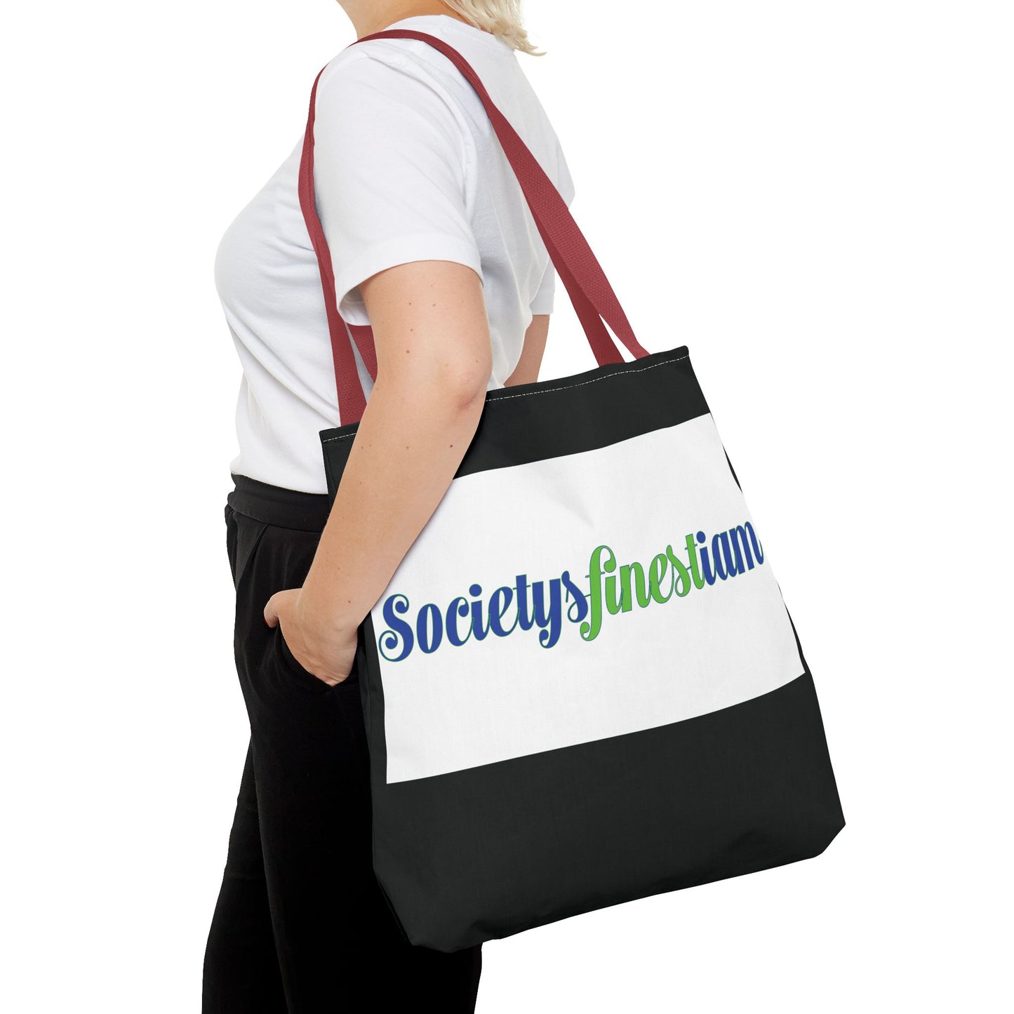 Society's Finest Tote Bag, Stylish Carryall, Eco-Friendly Shopping Bag, Gift for Her, Beach Tote, Personalized Everyday Bag