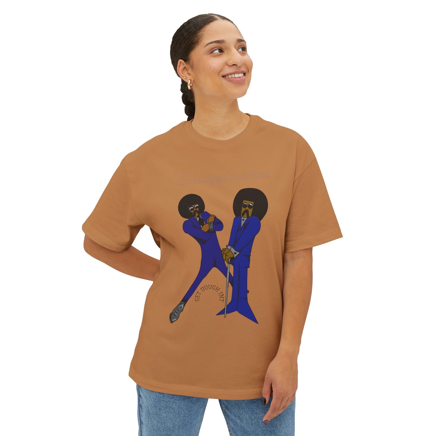 Retro Funky Boxy Tee - Unisex Oversized Tee, Perfect for Concerts, Casual Wear, Gift for Music Lovers, Summer Vibe, Iconic Style