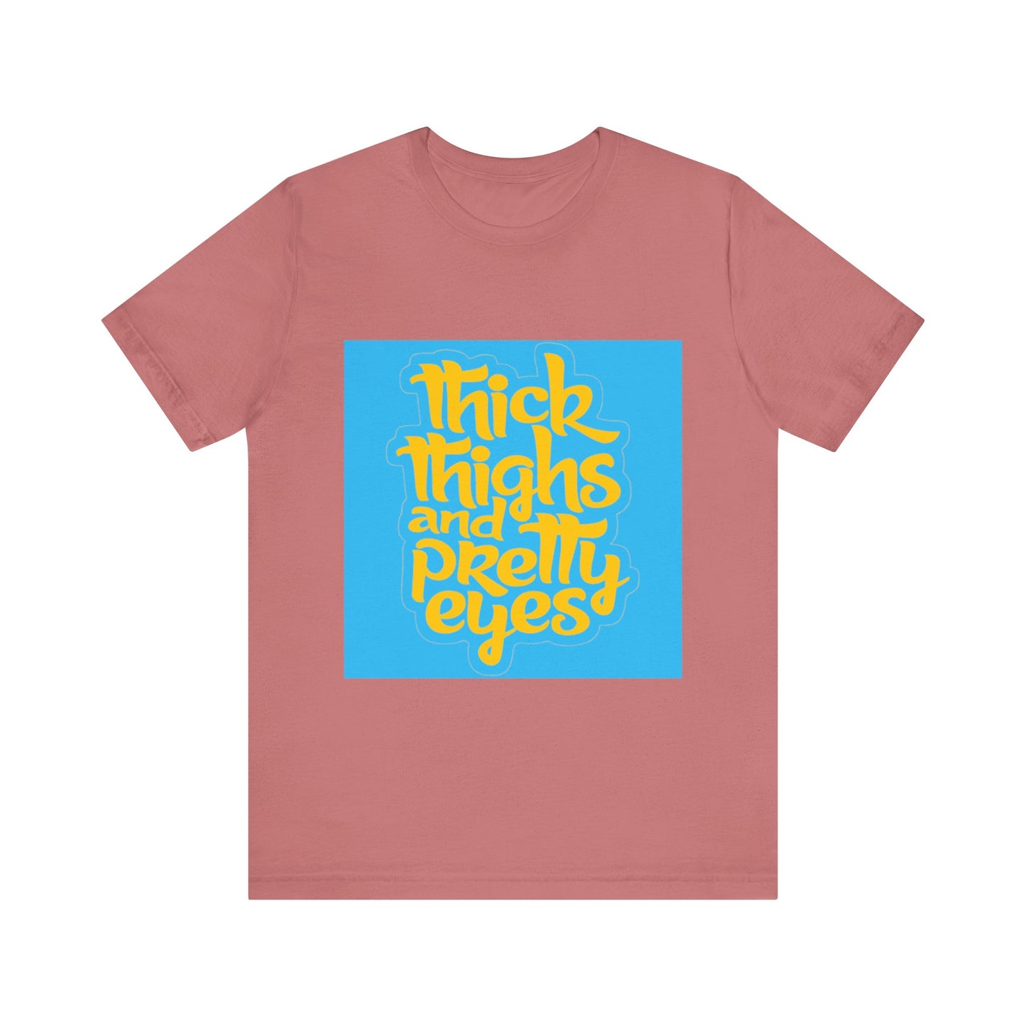 Thick Thighs T-Shirt, Unisex Jersey Tee, Fun Graphic Tee, Everyday Casual Wear, Gift for Friends, Body Positivity Shirt