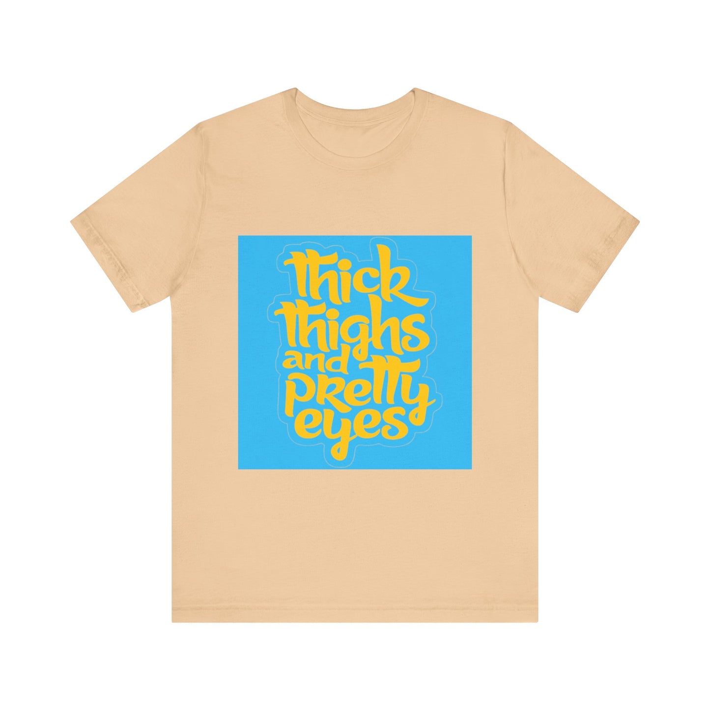 Thick Thighs T-Shirt, Unisex Jersey Tee, Fun Graphic Tee, Everyday Casual Wear, Gift for Friends, Body Positivity Shirt