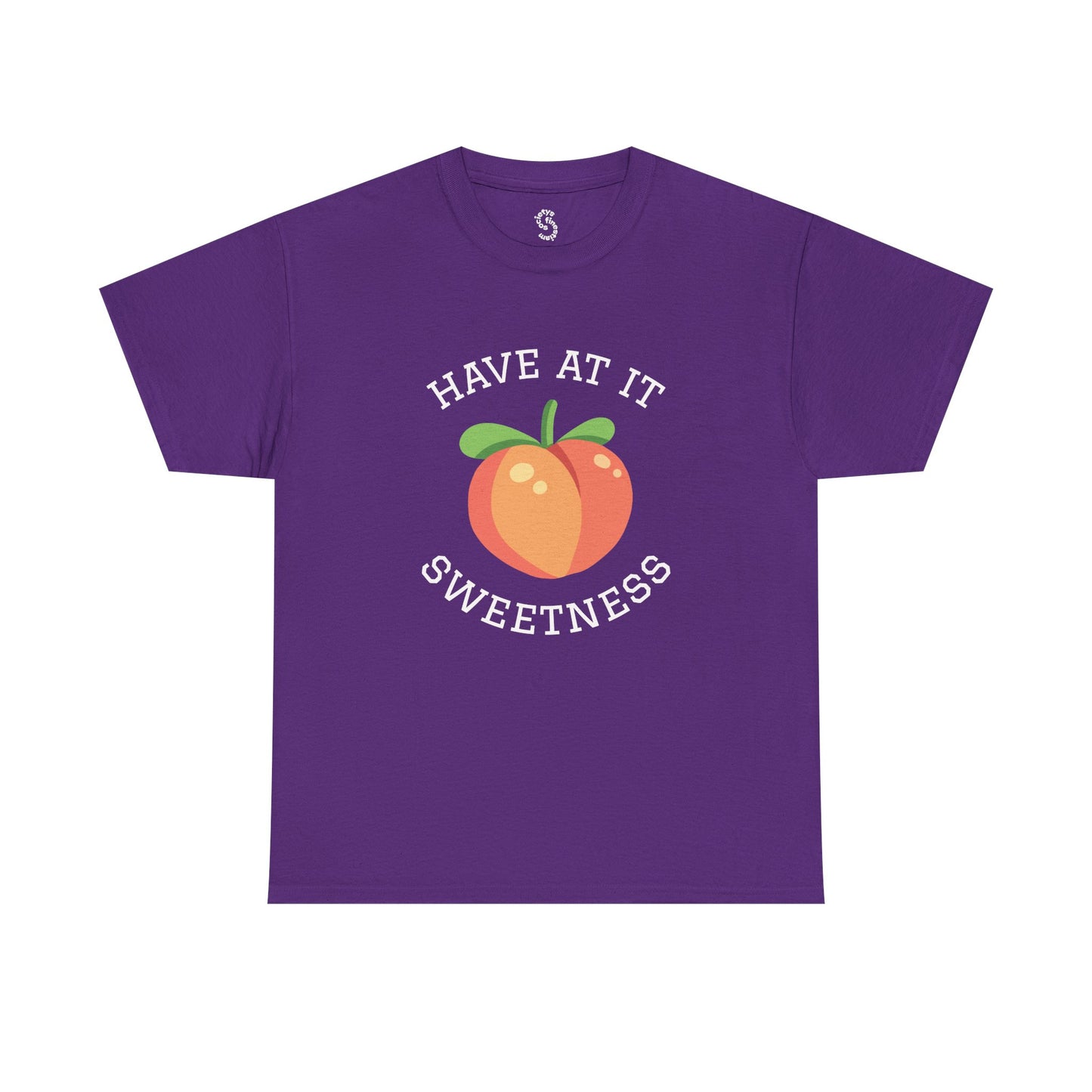 Peachy Cheer Unisex Heavy Cotton Tee - Have at it Sweetness, Gift Tee, Summer Style, Casual Wear, Positive Vibes