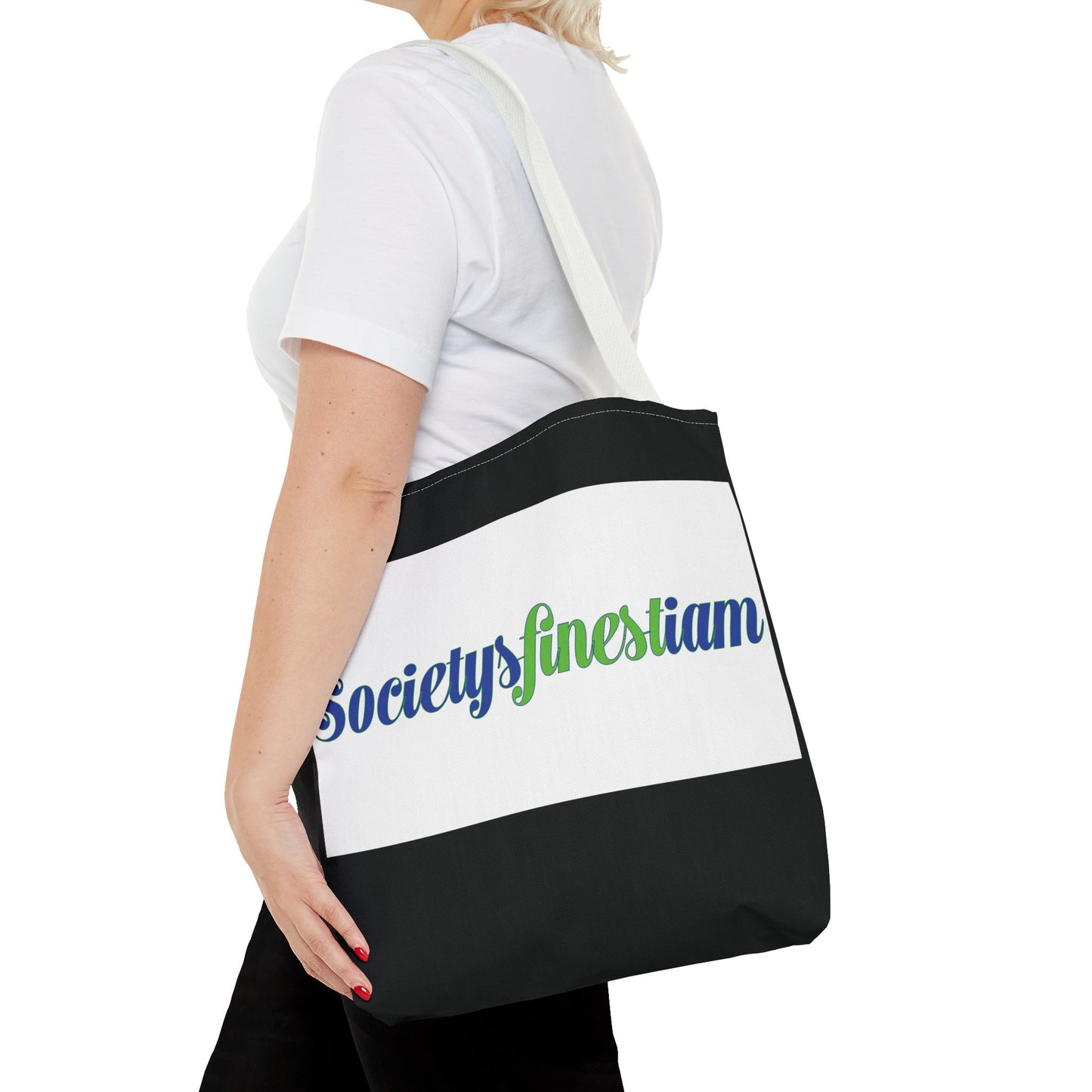 Society's Finest Tote Bag, Stylish Carryall, Eco-Friendly Shopping Bag, Gift for Her, Beach Tote, Personalized Everyday Bag