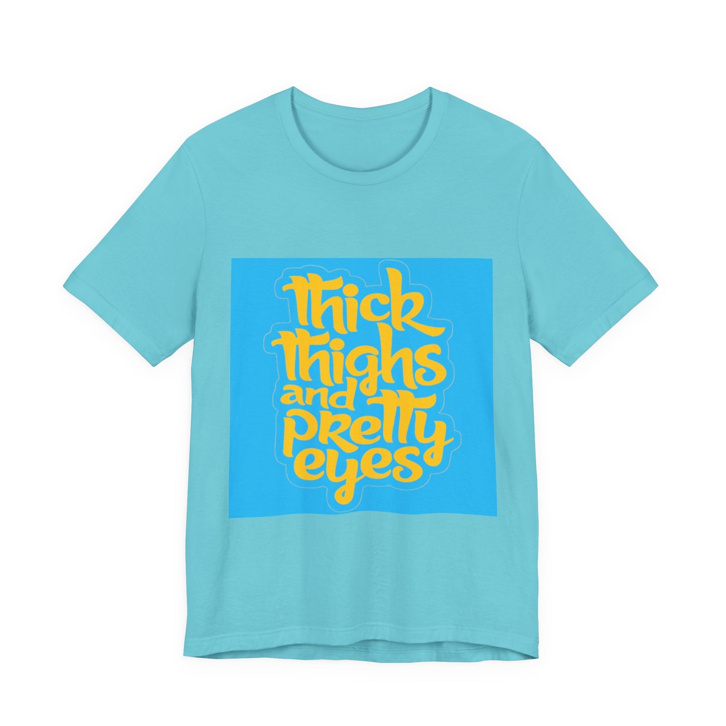 Thick Thighs T-Shirt, Unisex Jersey Tee, Fun Graphic Tee, Everyday Casual Wear, Gift for Friends, Body Positivity Shirt