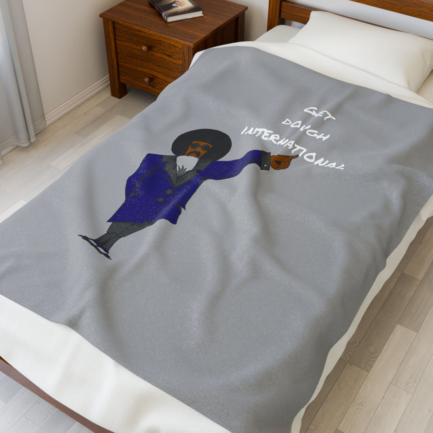 Get Dough International Plush Blanket | Cozy Throw, Chill Vibes, Gift for Him, Living Room Decor, Relaxation Must-Have, Home Comfort
