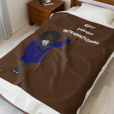 Get Dough International Plush Blanket | Cozy Throw, Chill Vibes, Gift for Him, Living Room Decor, Relaxation Must-Have, Home Comfort