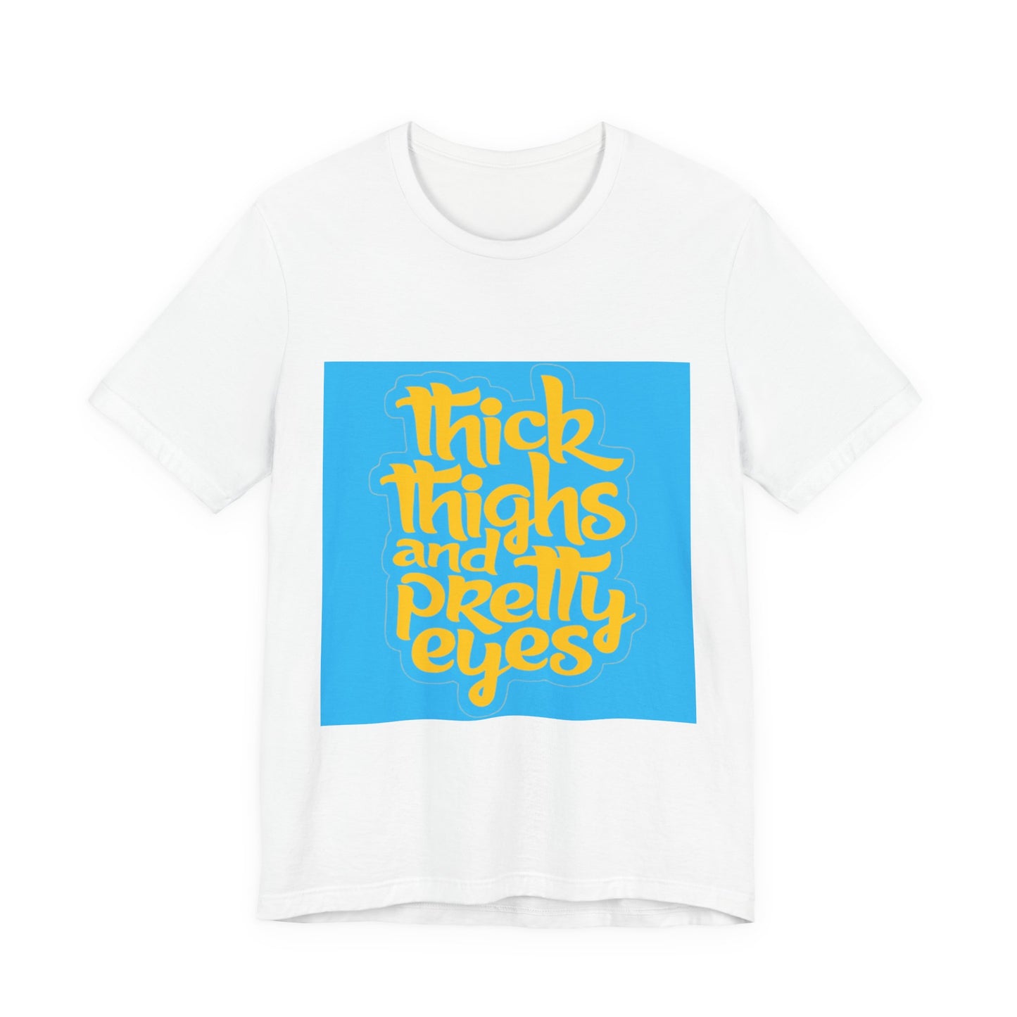 Thick Thighs T-Shirt, Unisex Jersey Tee, Fun Graphic Tee, Everyday Casual Wear, Gift for Friends, Body Positivity Shirt