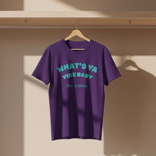 Fun Motivational T-Shirt for Positive Vibes, Gift for Friends, Casual Wear, Rises N' Grinds, Unisex Tee, Perfect for Occasions