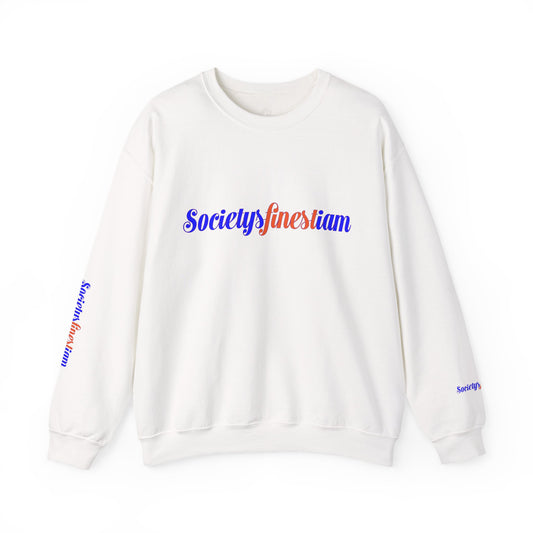 Chic Everyday Sweatshirt with 'Society's Finest' Design, Cozy Unisex Crewneck, Perfect for Casual Wear, Gift for Friends & Family