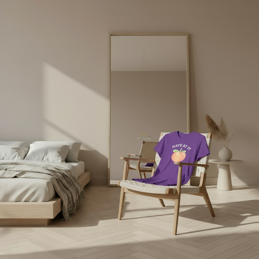 Peachy Cheer Unisex Heavy Cotton Tee - Have at it Sweetness, Gift Tee, Summer Style, Casual Wear, Positive Vibes