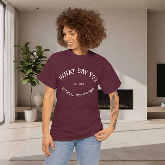 Vintage Style Unisex Heavy Cotton Tee - Retro Graphic Shirt, Casualwear, Gift for Him/Her, Everyday Outfit, Statement Tee