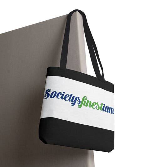 Society's Finest Tote Bag, Stylish Carryall, Eco-Friendly Shopping Bag, Gift for Her, Beach Tote, Personalized Everyday Bag
