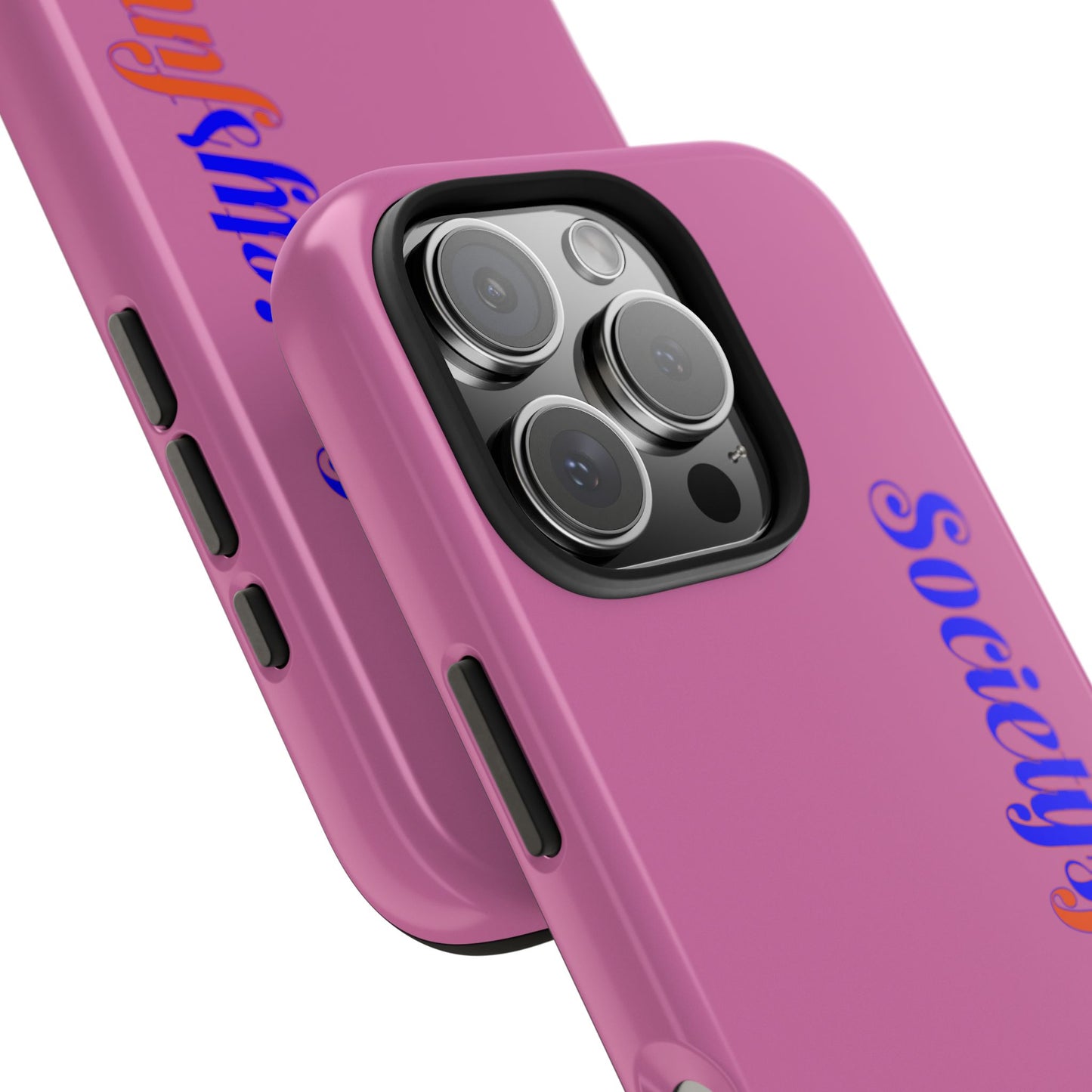 Society’s Frustration Pink Tough Phone Case — Bold Script Protective Phone Case