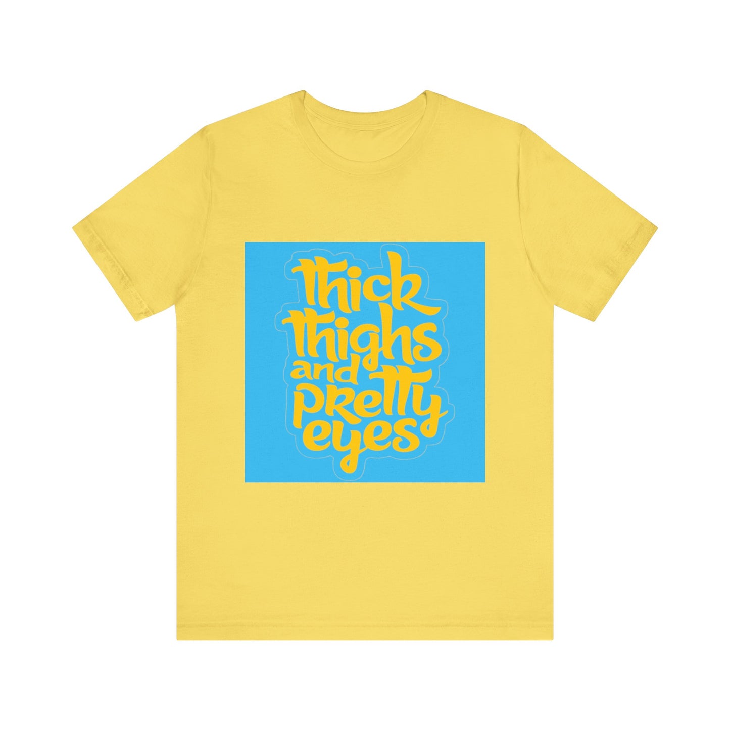 Thick Thighs T-Shirt, Unisex Jersey Tee, Fun Graphic Tee, Everyday Casual Wear, Gift for Friends, Body Positivity Shirt