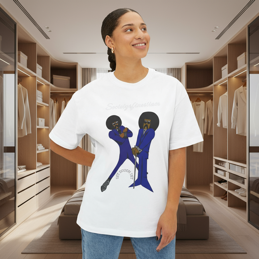 Retro Funky Boxy Tee - Unisex Oversized Tee, Perfect for Concerts, Casual Wear, Gift for Music Lovers, Summer Vibe, Iconic Style