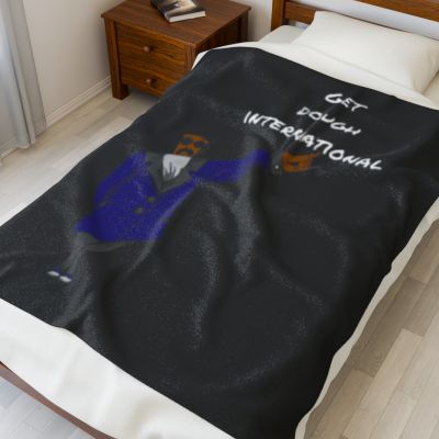 Get Dough International Plush Blanket | Cozy Throw, Chill Vibes, Gift for Him, Living Room Decor, Relaxation Must-Have, Home Comfort